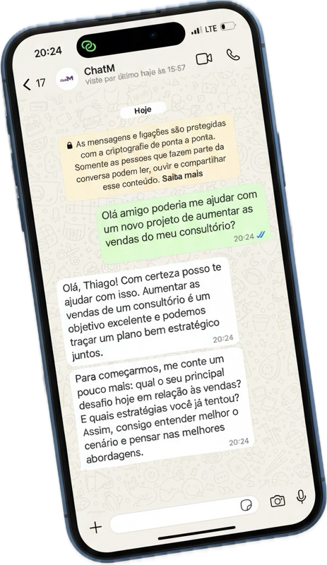 Assistente M no WhatsApp